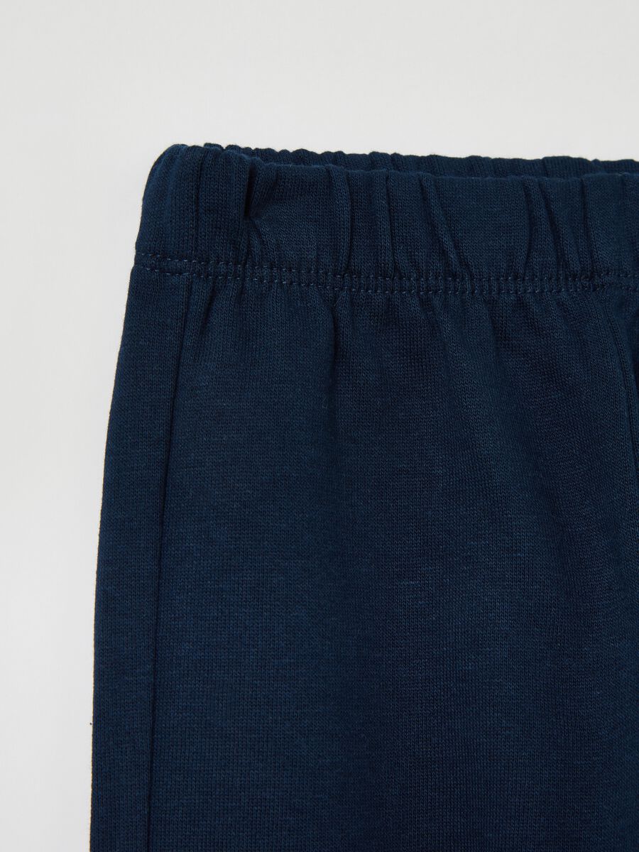 Joggers in felpa con profili elasticati_2