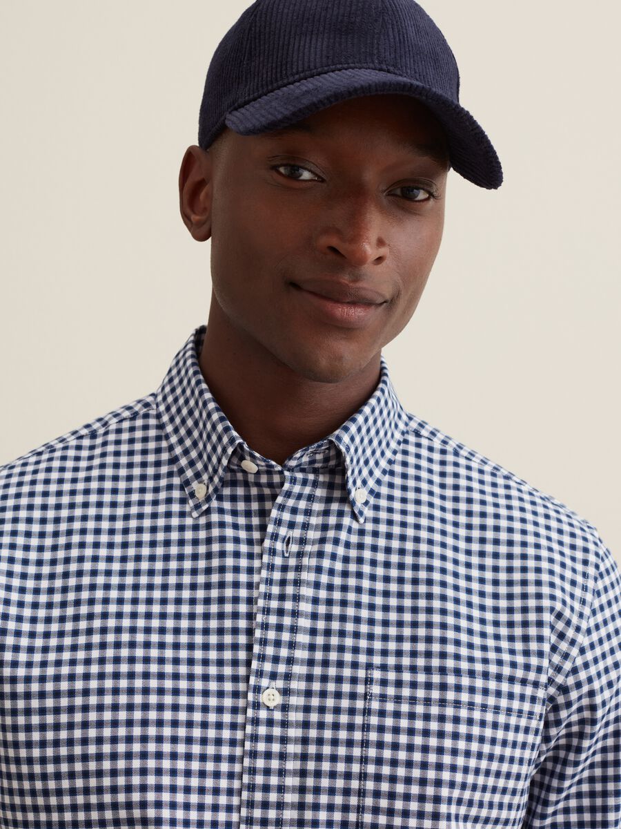 Camicia in cotone oxford fantasia vichy_1