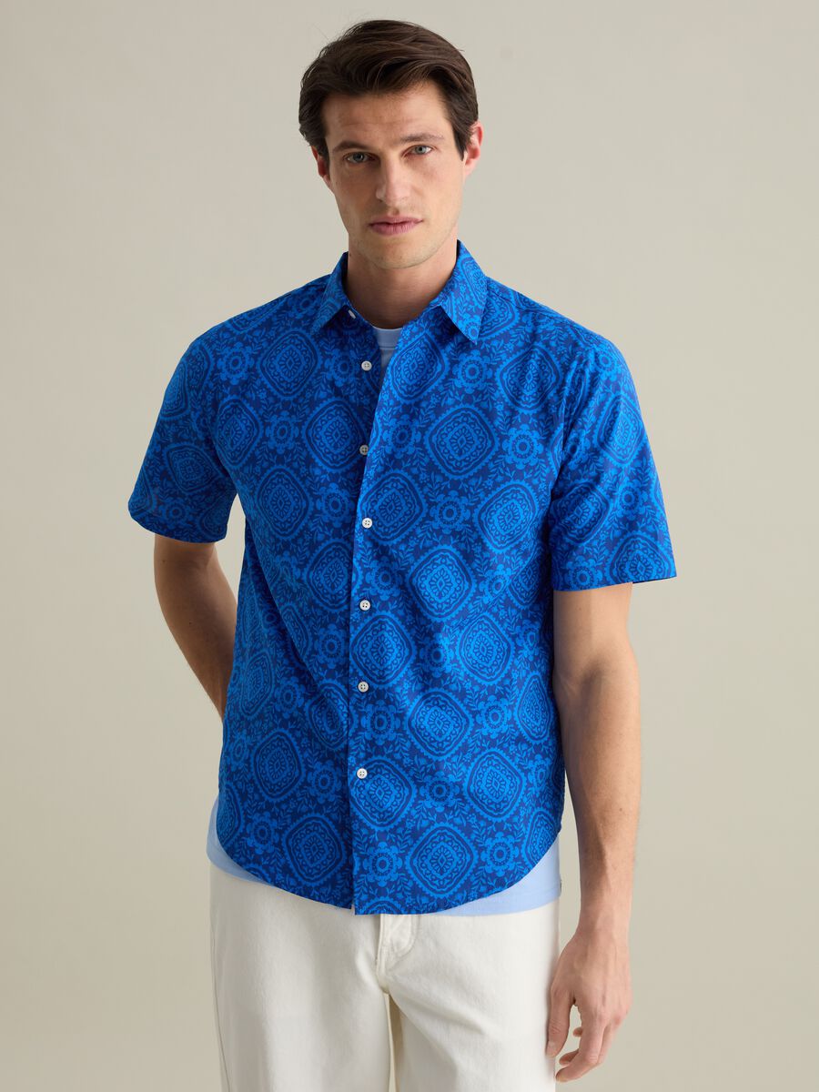 Short-sleeved shirt with print_0