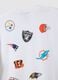 White pure cotton T-shirt with NFL logo_5