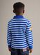 Boys' regular fit multicolour striped pure cotton polo with patches_1