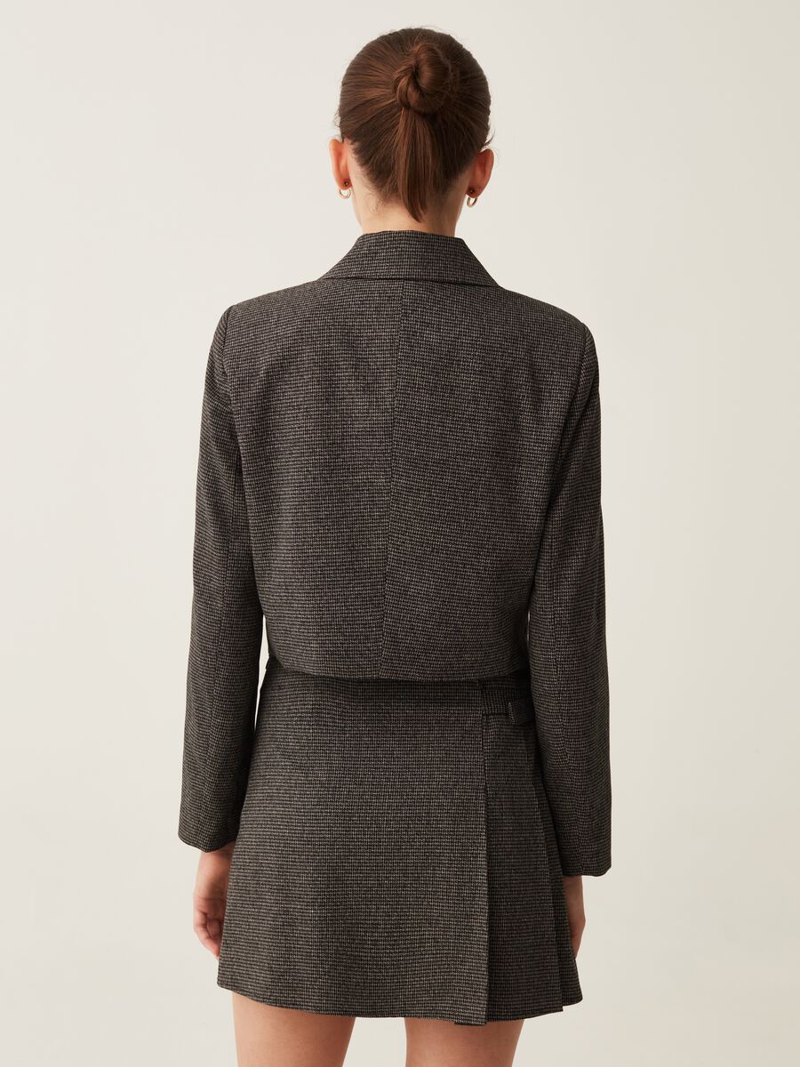 Blazer cropped doppiopetto pied de poule_2