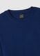 Blue long-sleeve T-shirt in pure cotton, regular fit_5