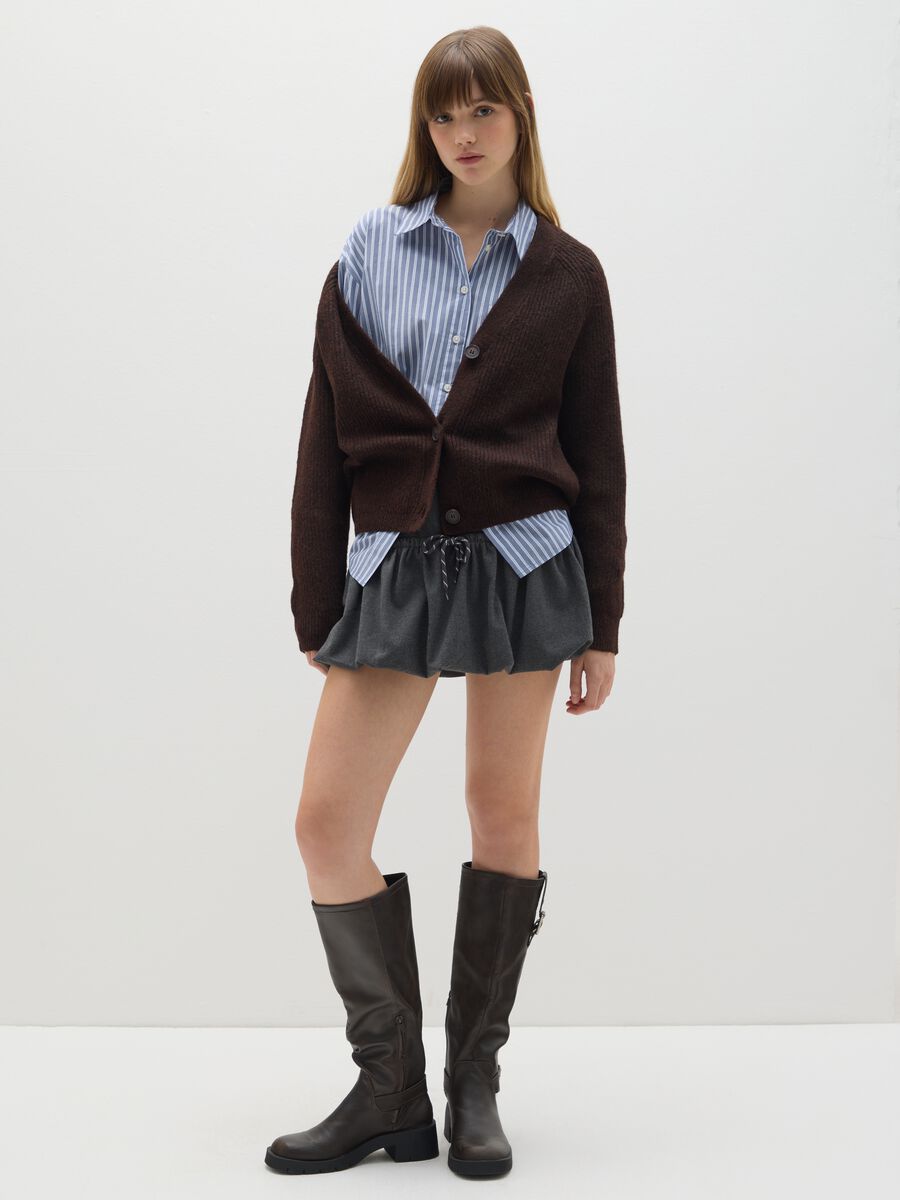 Brown oversized cardigan_2