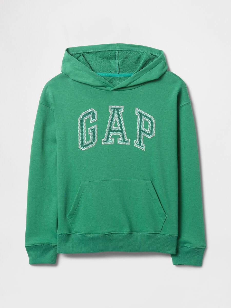 Green Hooded Sweatshirt GAP Kids_4