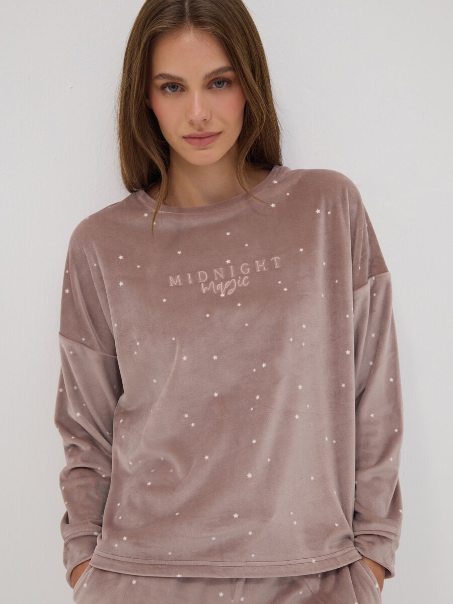 Pink stretch crew-neck top_3