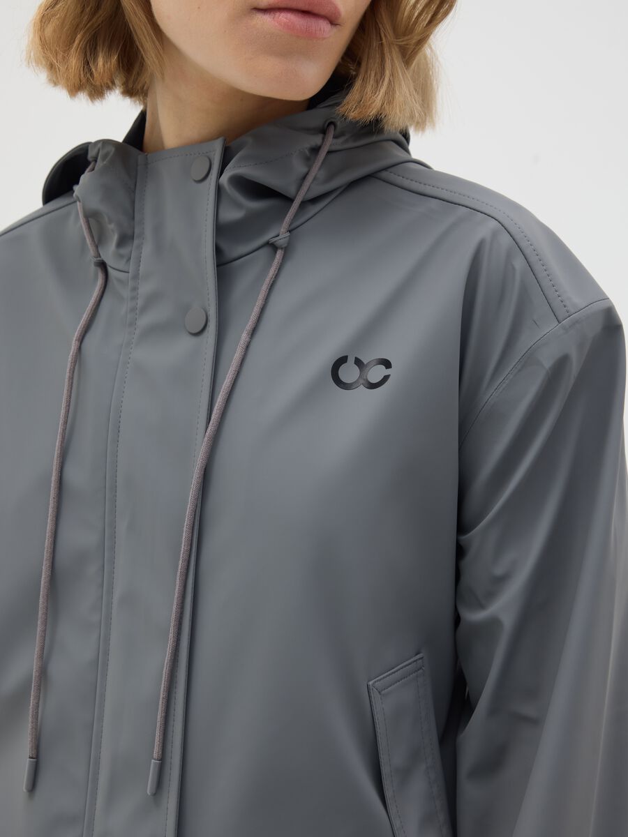 Grey Regular Fit Jacket_4