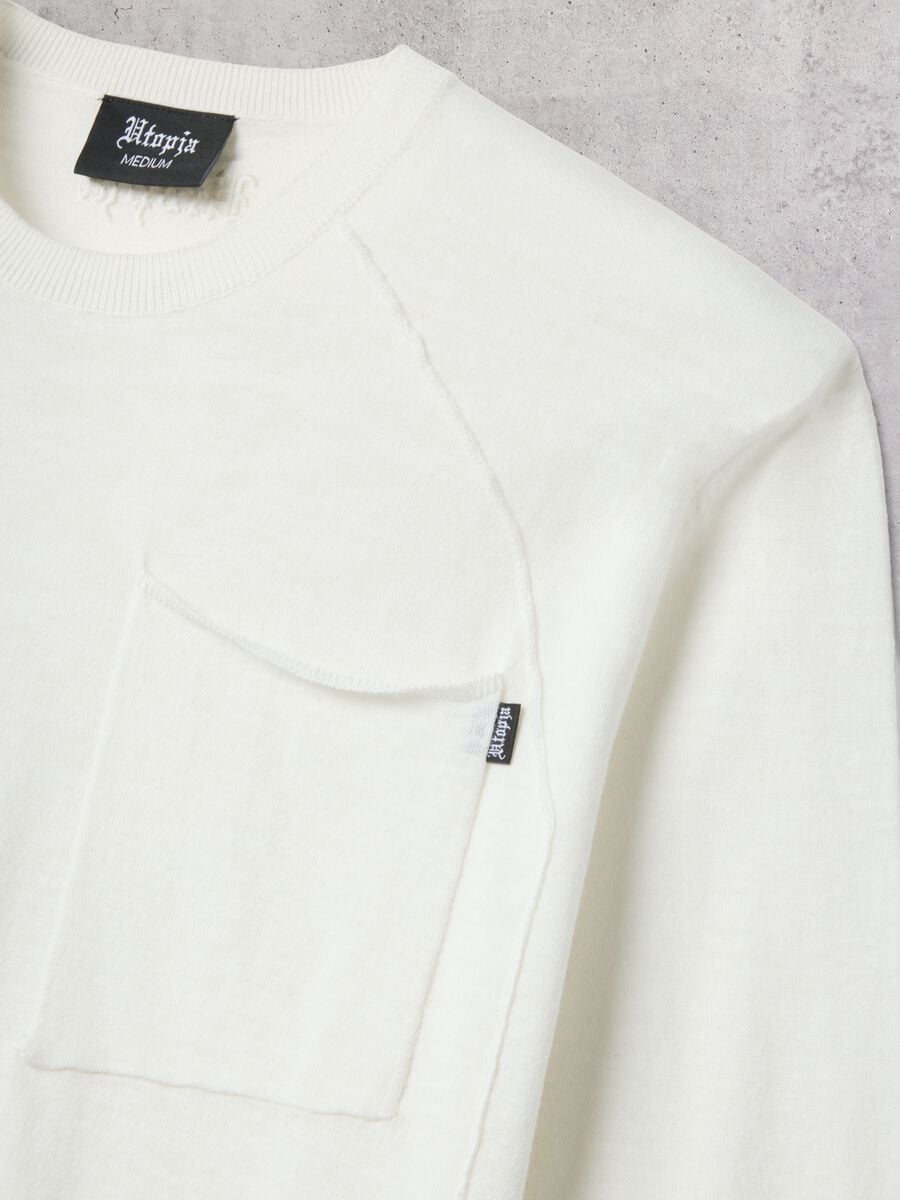 Knit Longsleeve T-shirt White_6