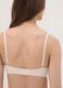 Pink padded triangle bra in stretch fabric_3