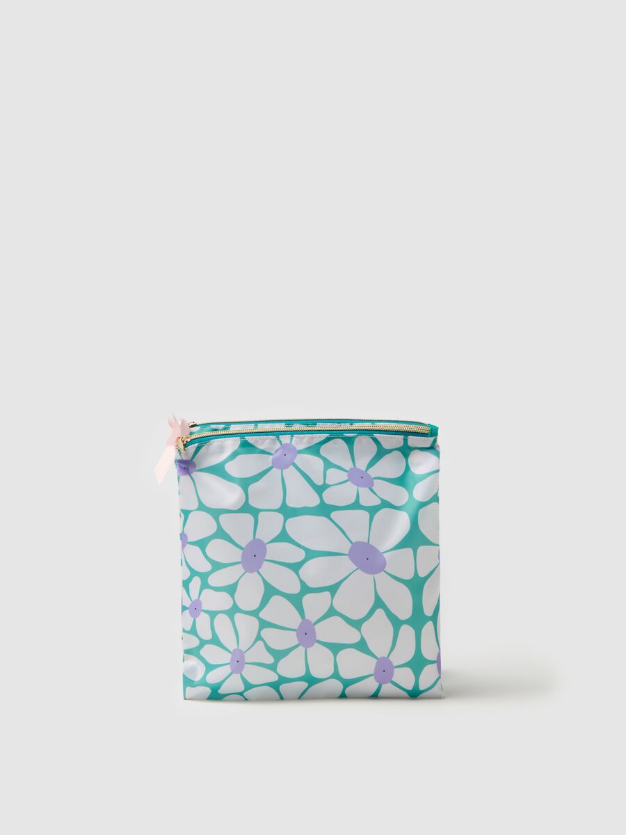 Travel clutch with floral print_0