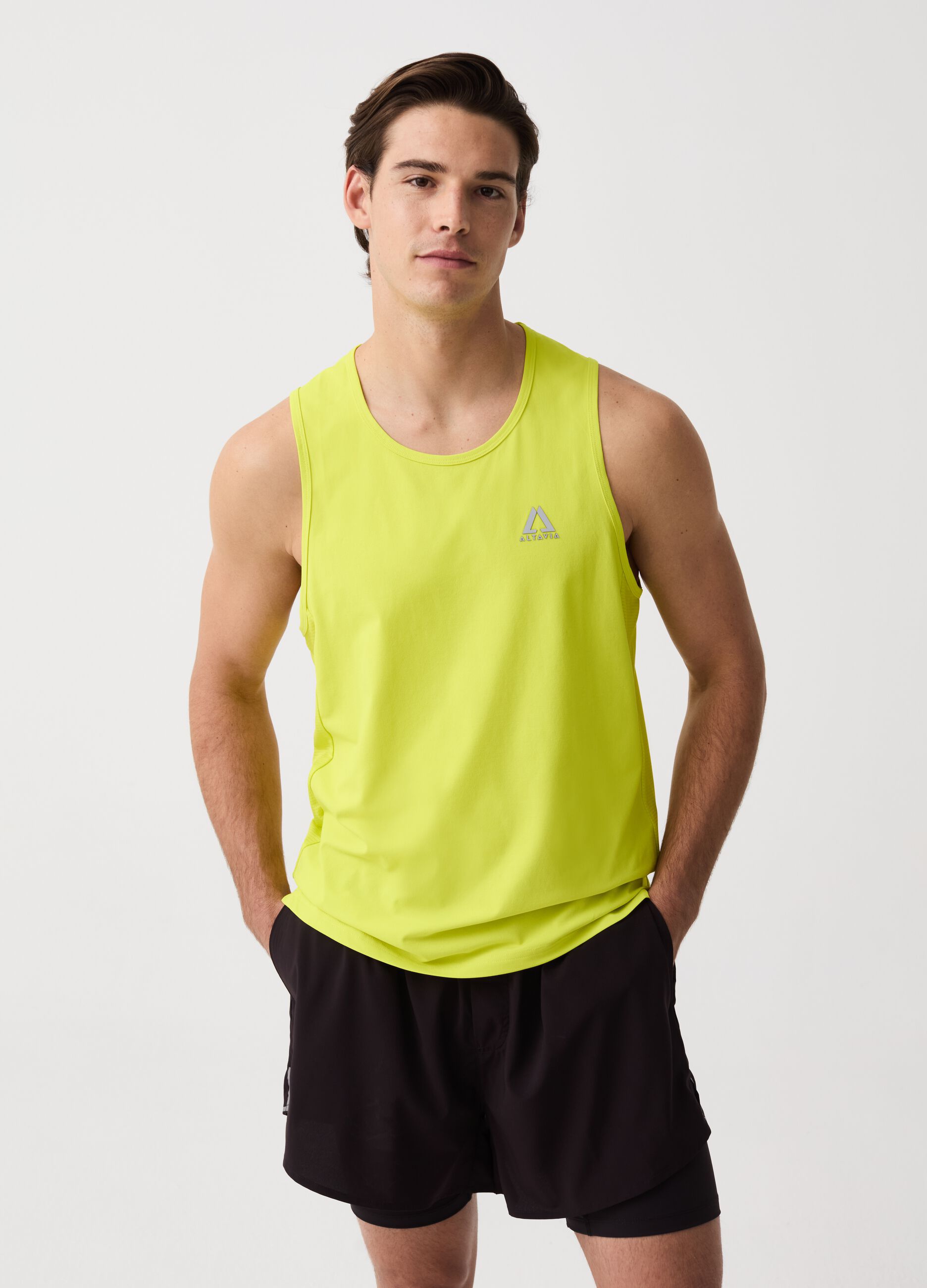 Tank top in tessuto tecnico Altavia