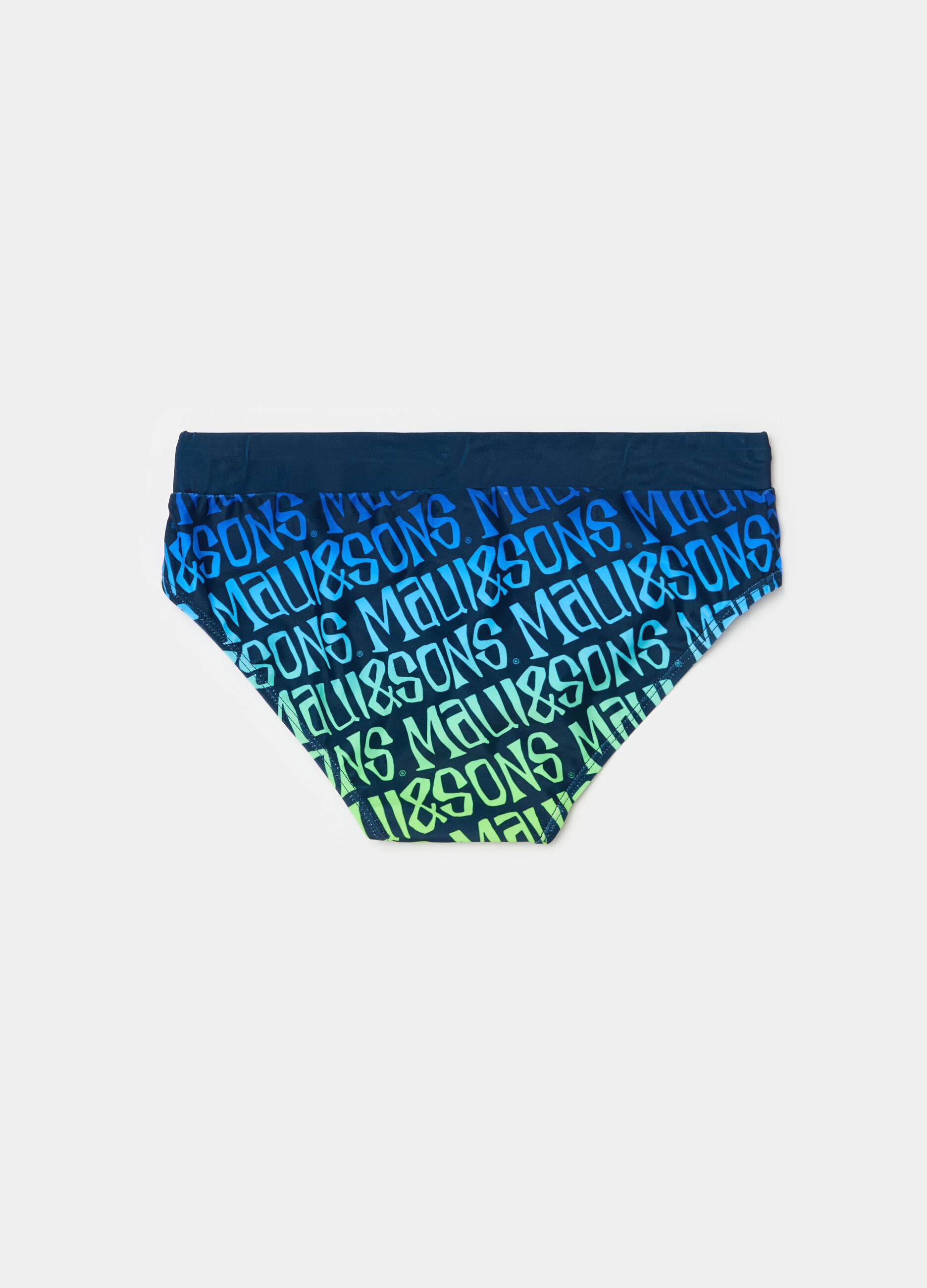 Costume slip stampa lettering degrade
