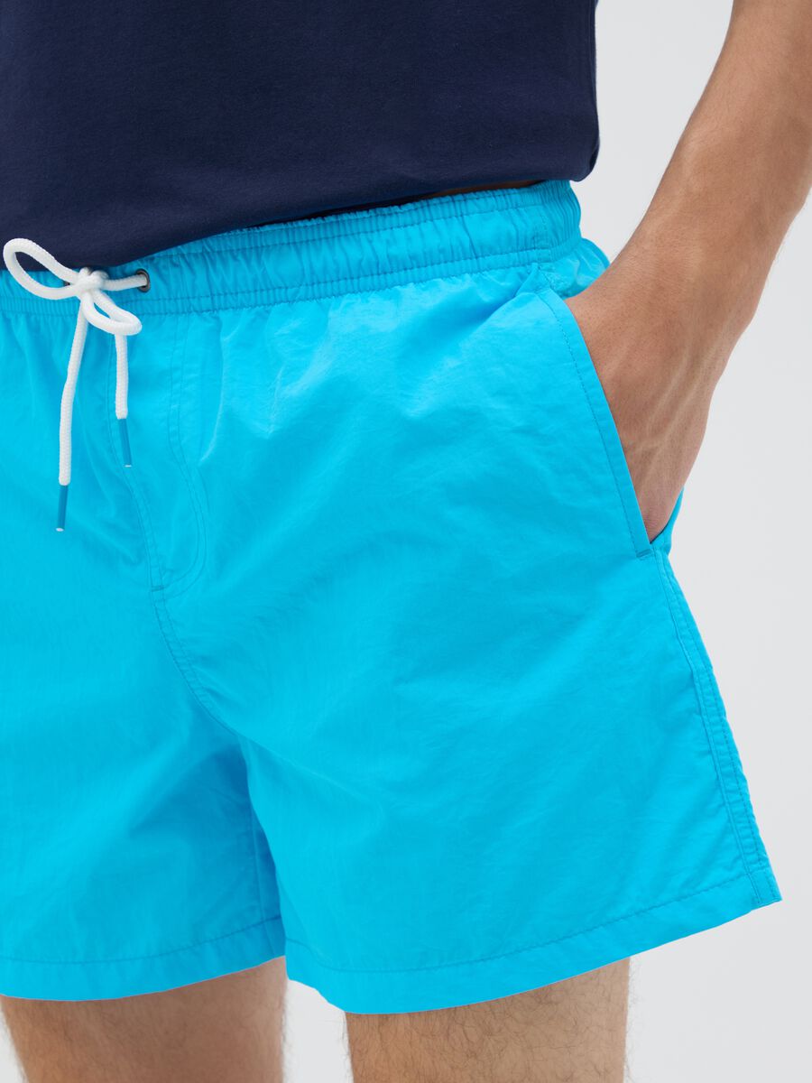 Boxer mare da uomo in misto azzurro regular fit_3