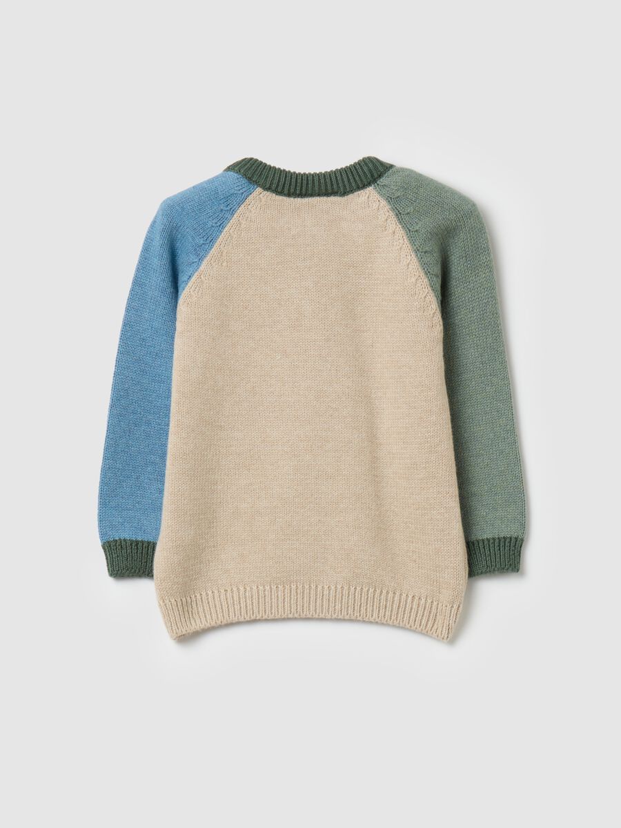 Colourblock knitted pullover_1