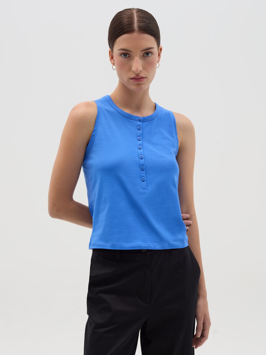 Tank top with granddad neck_0