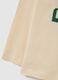 Children's beige pure cotton regular fit t-shirt_3