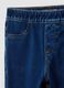 Blue flare-fit stretchy cotton jeggings for girls_2
