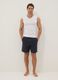 Grey cotton-blend pyjama shorts, regular fit_0