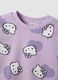 Felpa in misto cotone viola da bambina regular fit con Hello Kitty_2