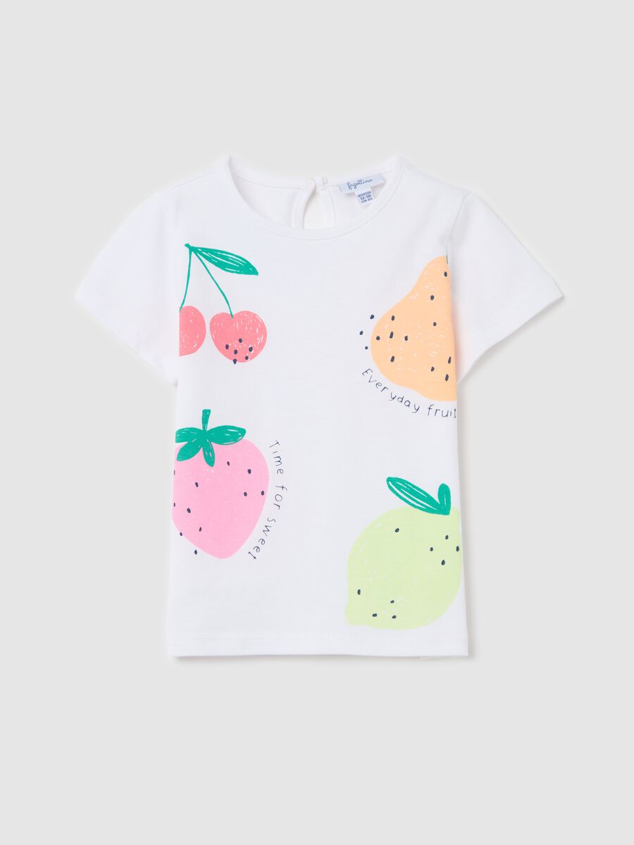 Cotton T-shirt with print_0