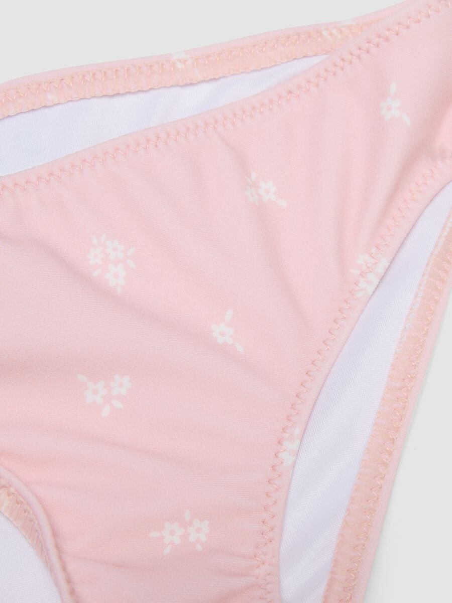 Pink stretch bikini with frills_2