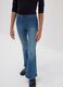 Girls&rsquo; blue flared jeggings in stretch cotton and viscose_2