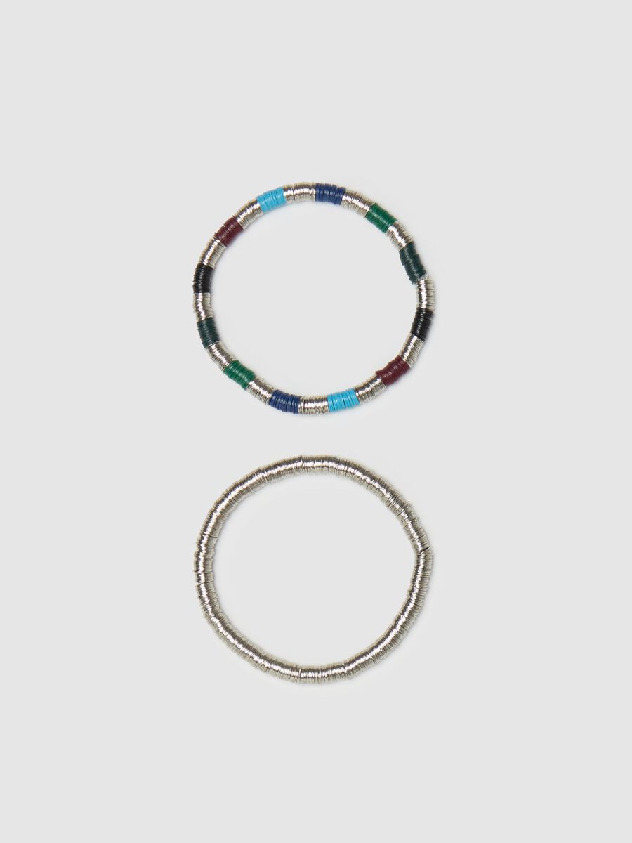 Two-pack bracelets with multicoloured details_0