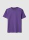 Violet pure cotton crew neck T-shirt relaxed fit_4