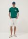 Green short-sleeve pure cotton T-shirt_1