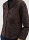 Brown embroidered jacket in pure cotton regular fit_3