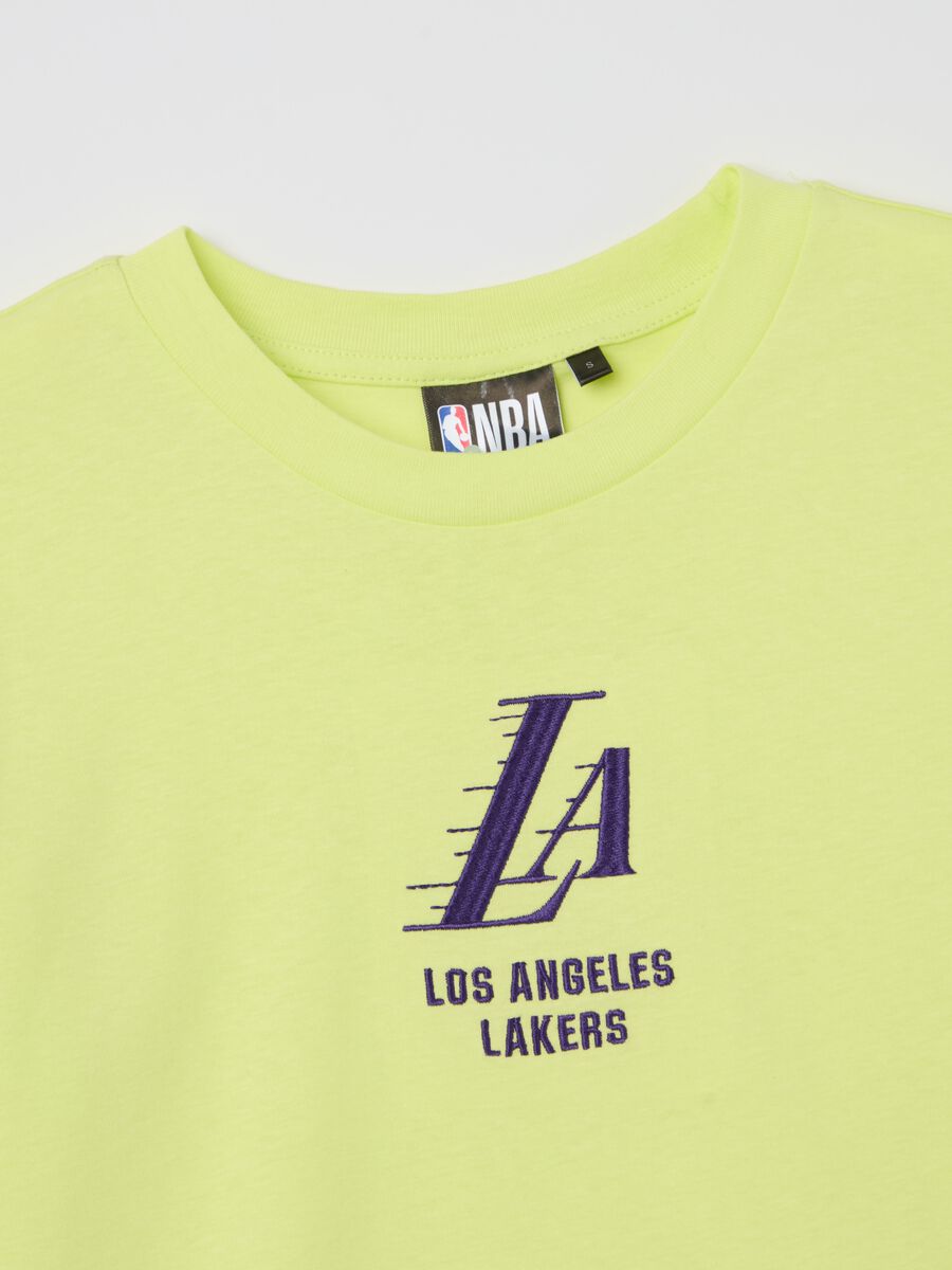 Green NBA Los Angeles Lakers T-shirt_5
