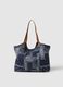 Multicolour pure cotton bag with handles and printed details_0