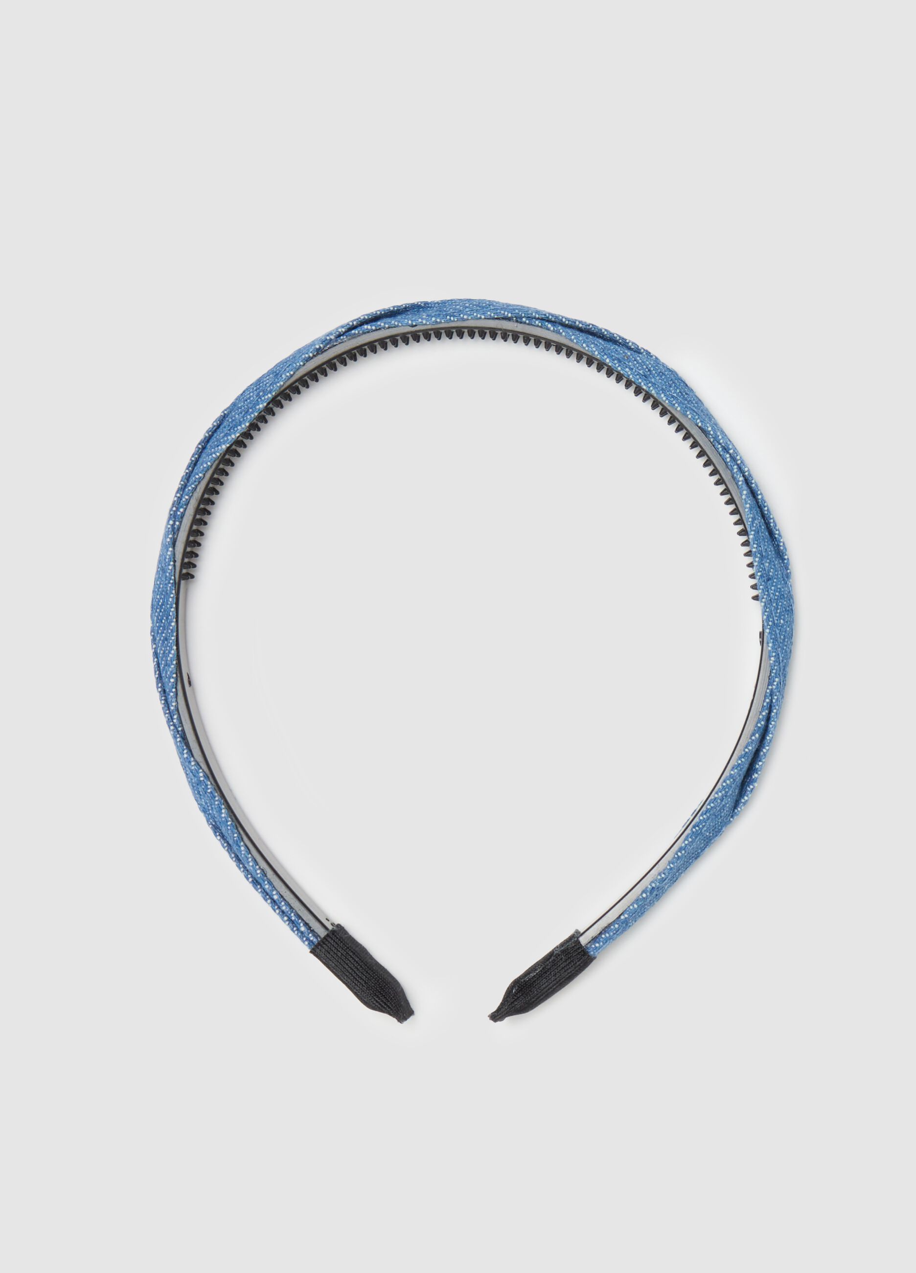 Alice band in braided denim