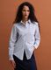 White cotton poplin shirt with purple stripes, regular fit_0