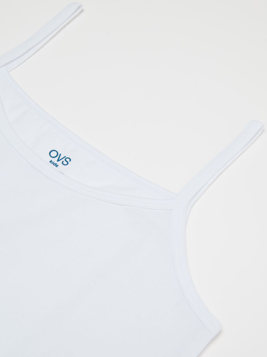 Two-pack vests in organic cotton with spaghetti straps_3