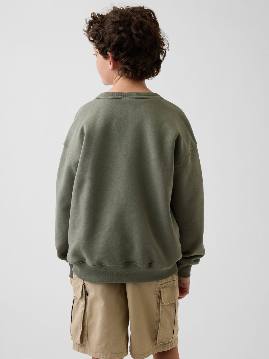 Cotton-blend crew-neck sweatshirt_1