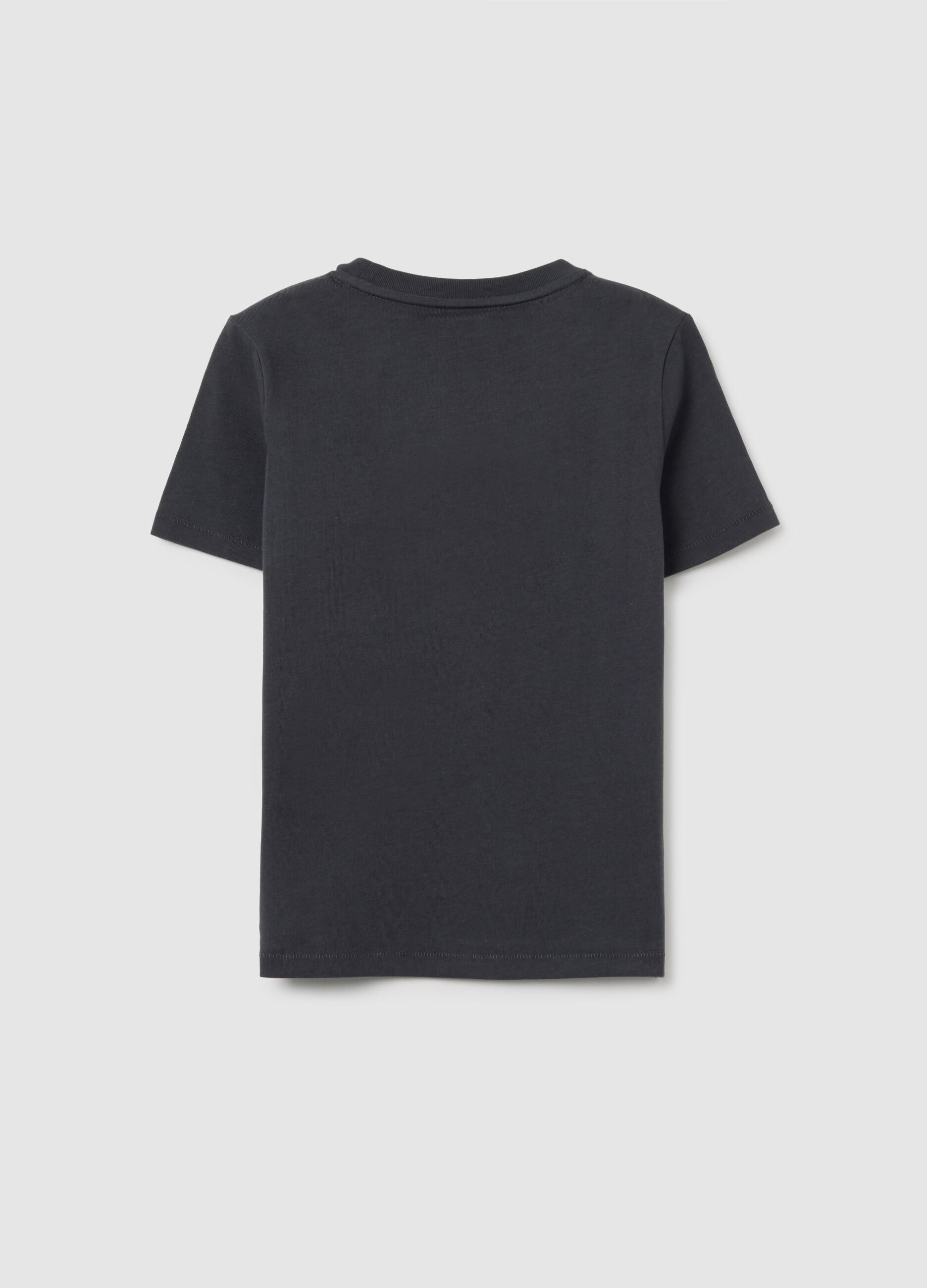 Cotton T-shirt with Black Panther print