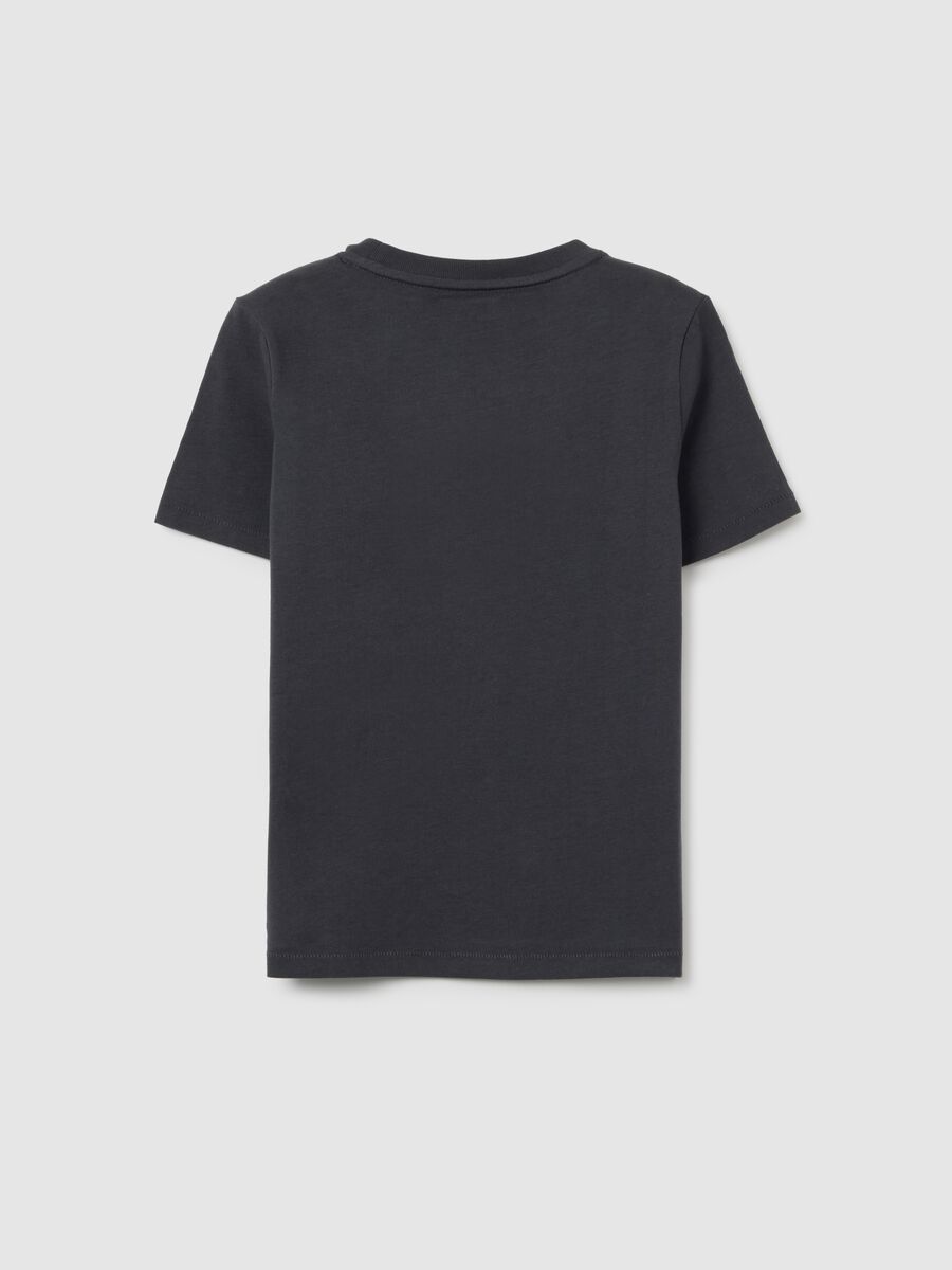 Cotton T-shirt with Black Panther print_1