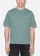 Brown cropped pure cotton T-shirt with boxy fit print_3