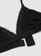 Black Triangle Bra with Lace Details_5