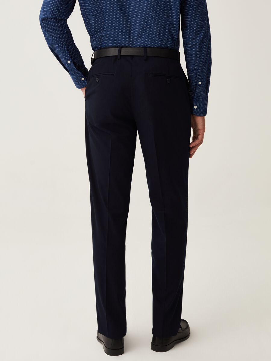 Pantalone regular fit blu navy_2