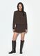 Blazer crop marrone in viscosa elasticizzata_1