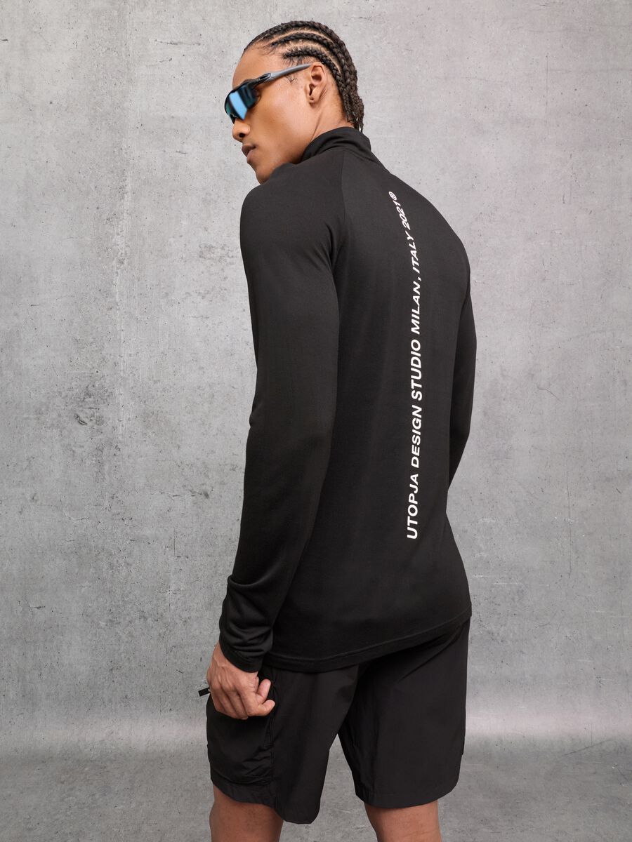 Half-Zip Light Sweater Black_2