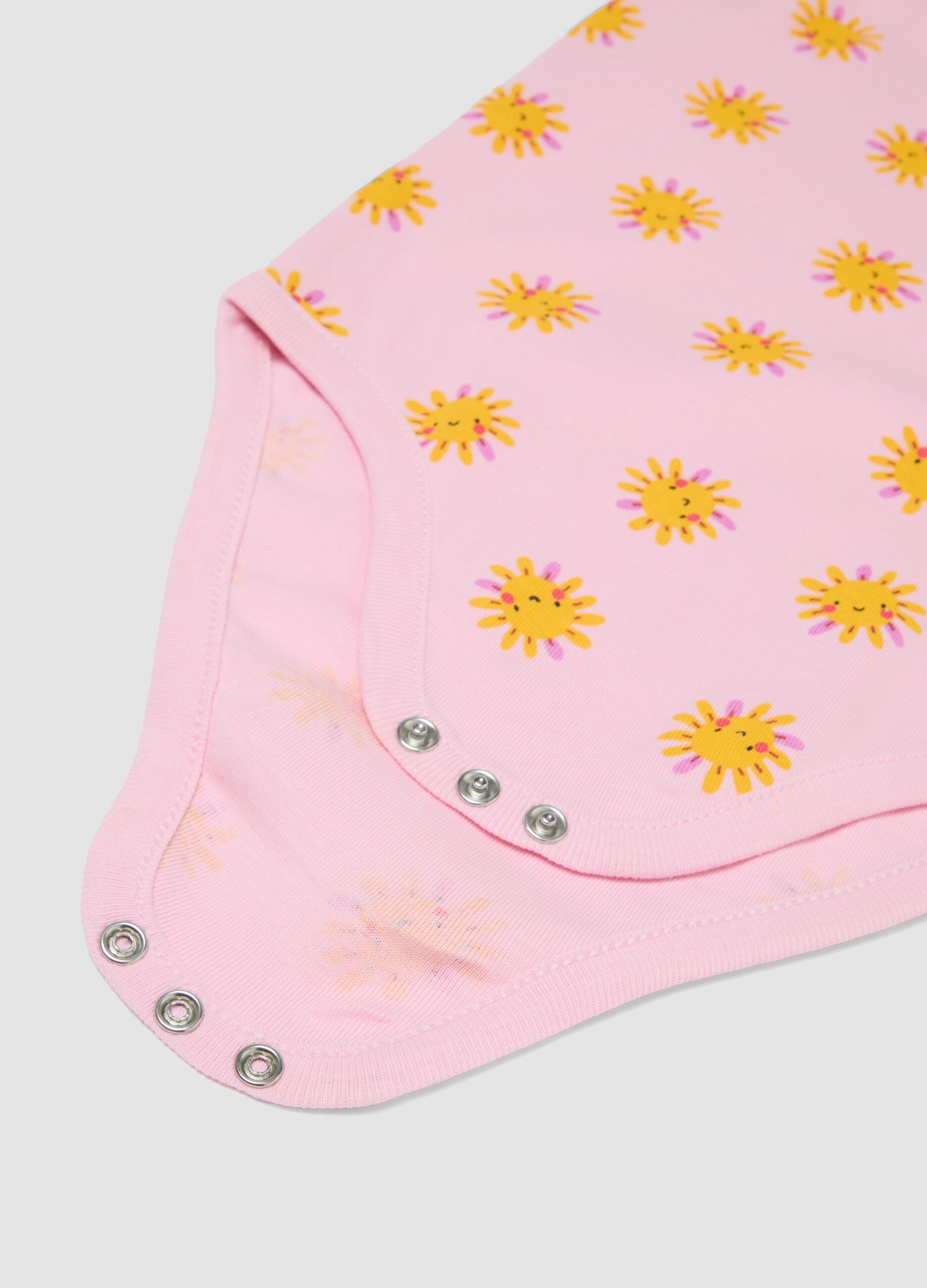 3-pack of pink pure cotton bodysuits