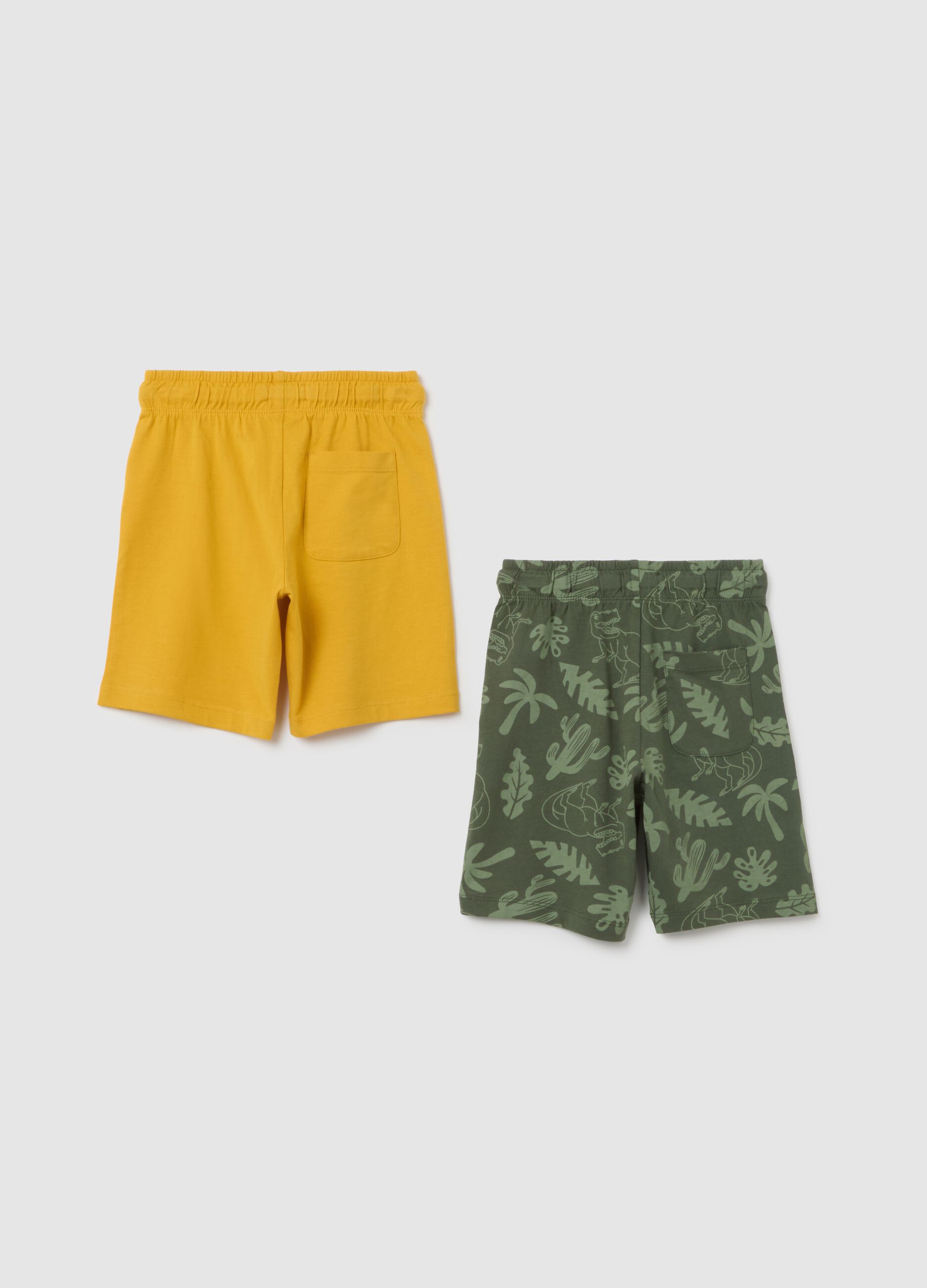 Set di pantaloncini da bambino in puro cotone multicolor regular fit