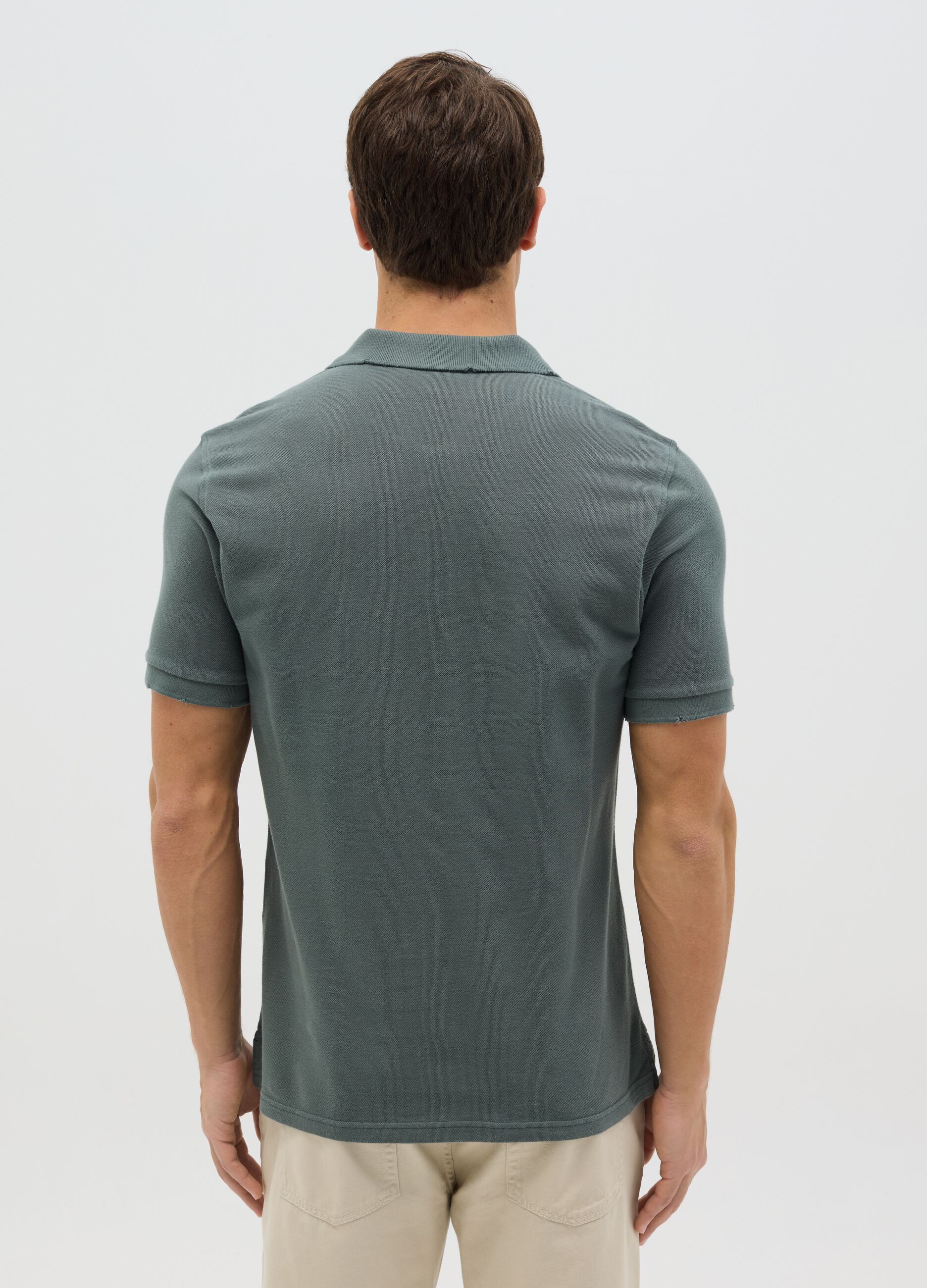 100% cotton piqué polo shirt