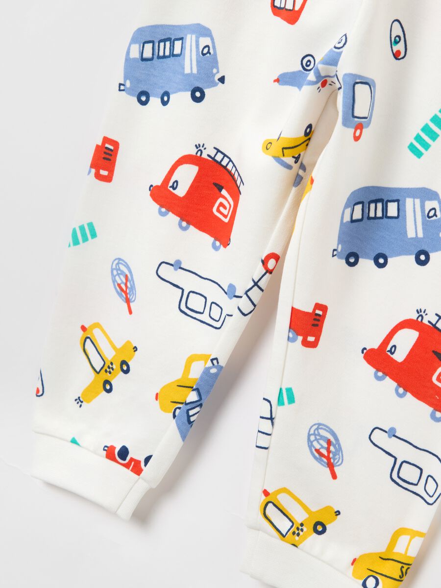 Cotton pyjamas with transportation print_2