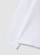 T-shirt bianca in cotone elasticizzato con girocollo e stampa per bambina_3