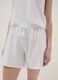 White pure cotton short pyjamas, regular fit with frills_3