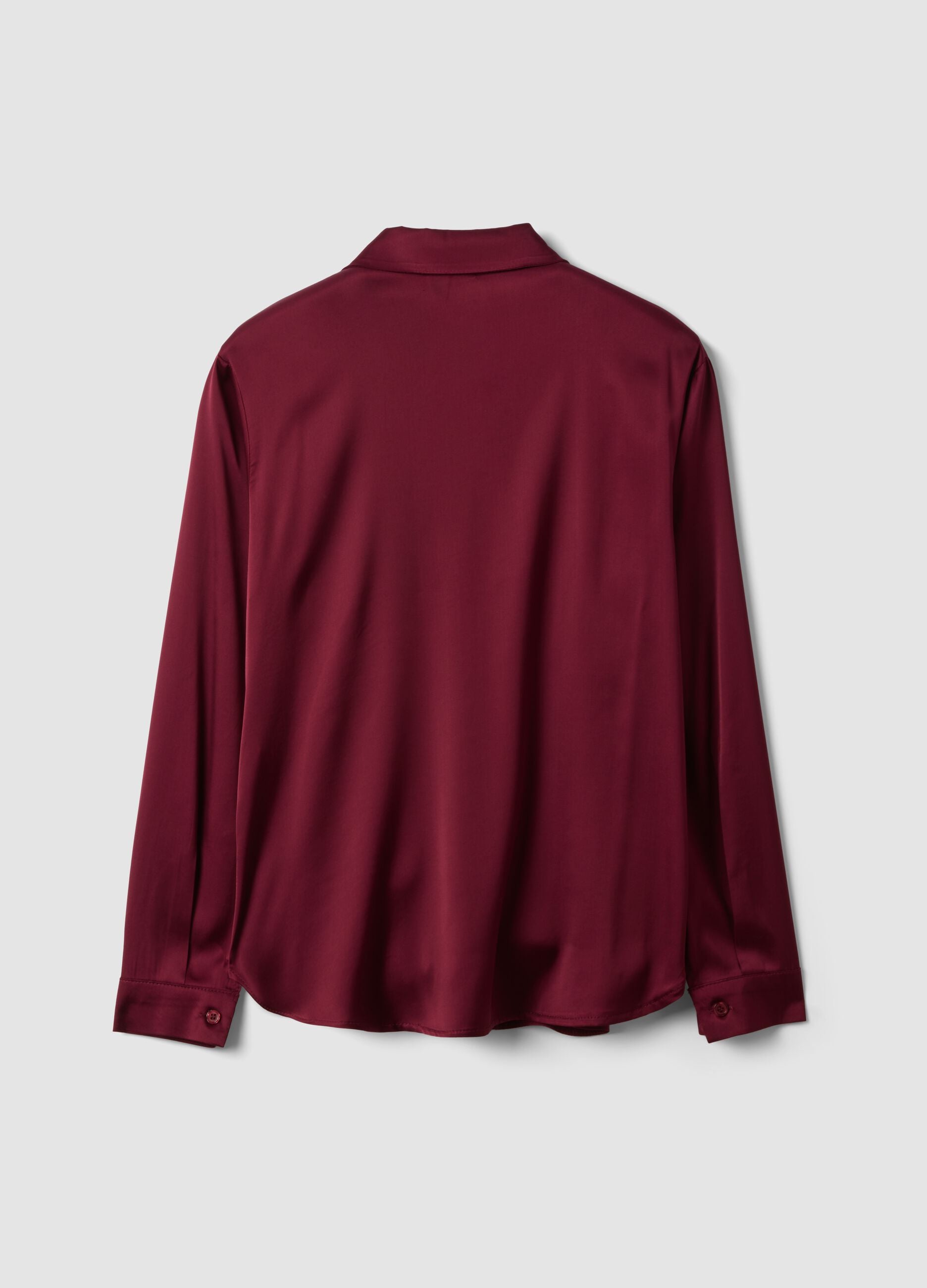 Purple regular-fit stretch viscose shacket